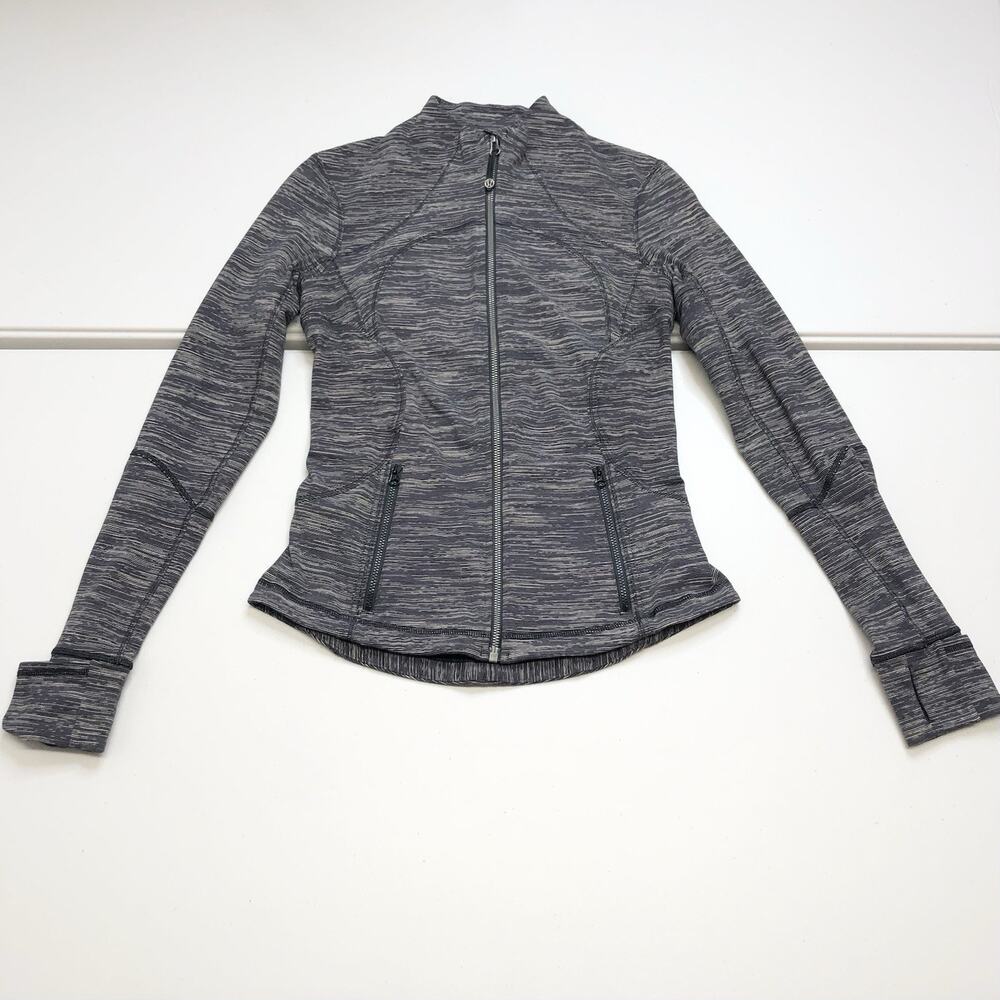 Lululemon Forme Jacket II Women’s Size 6 Heather Gray Full Zip